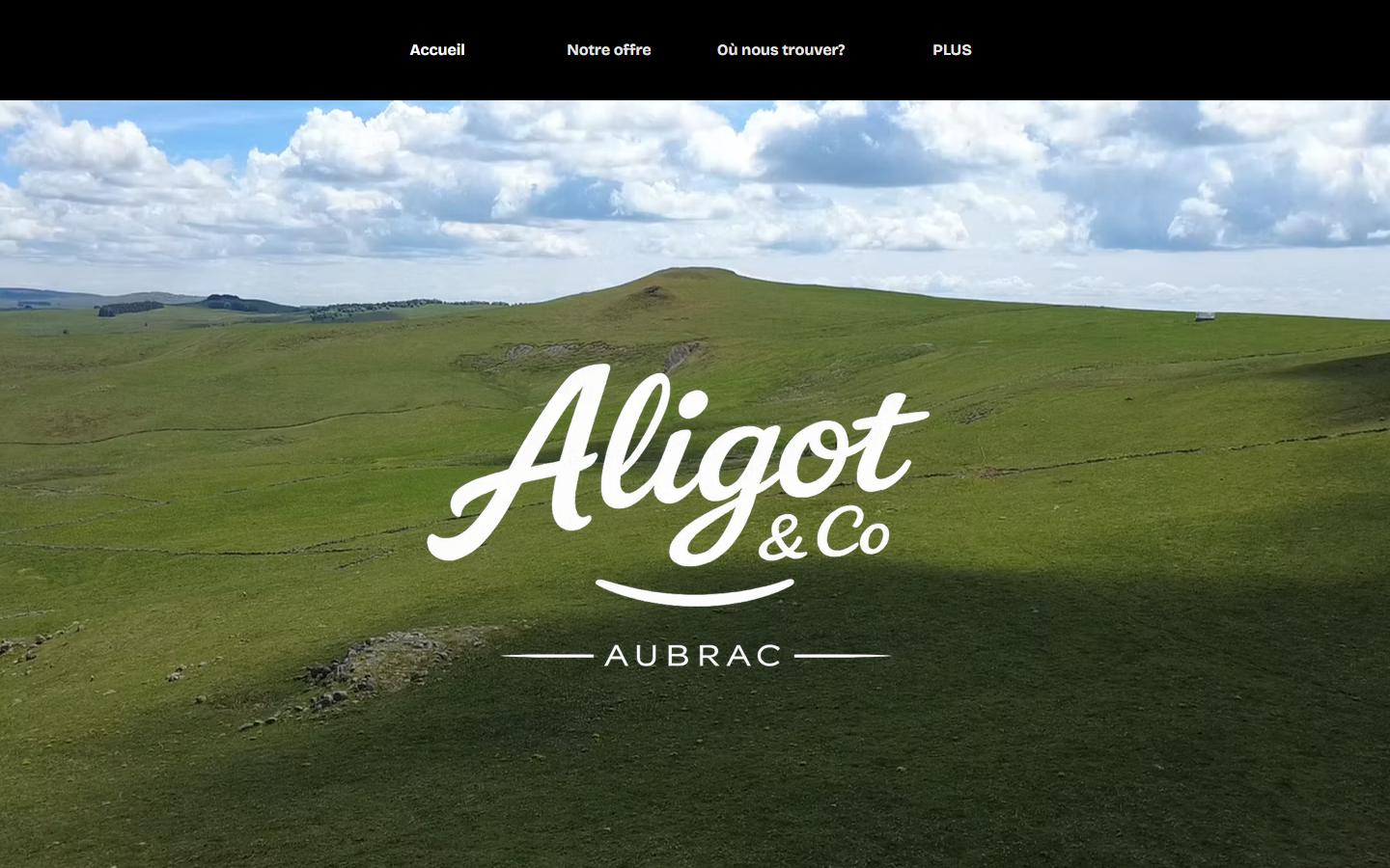 Capture du site officiel de Aligot & Co - Food Truck