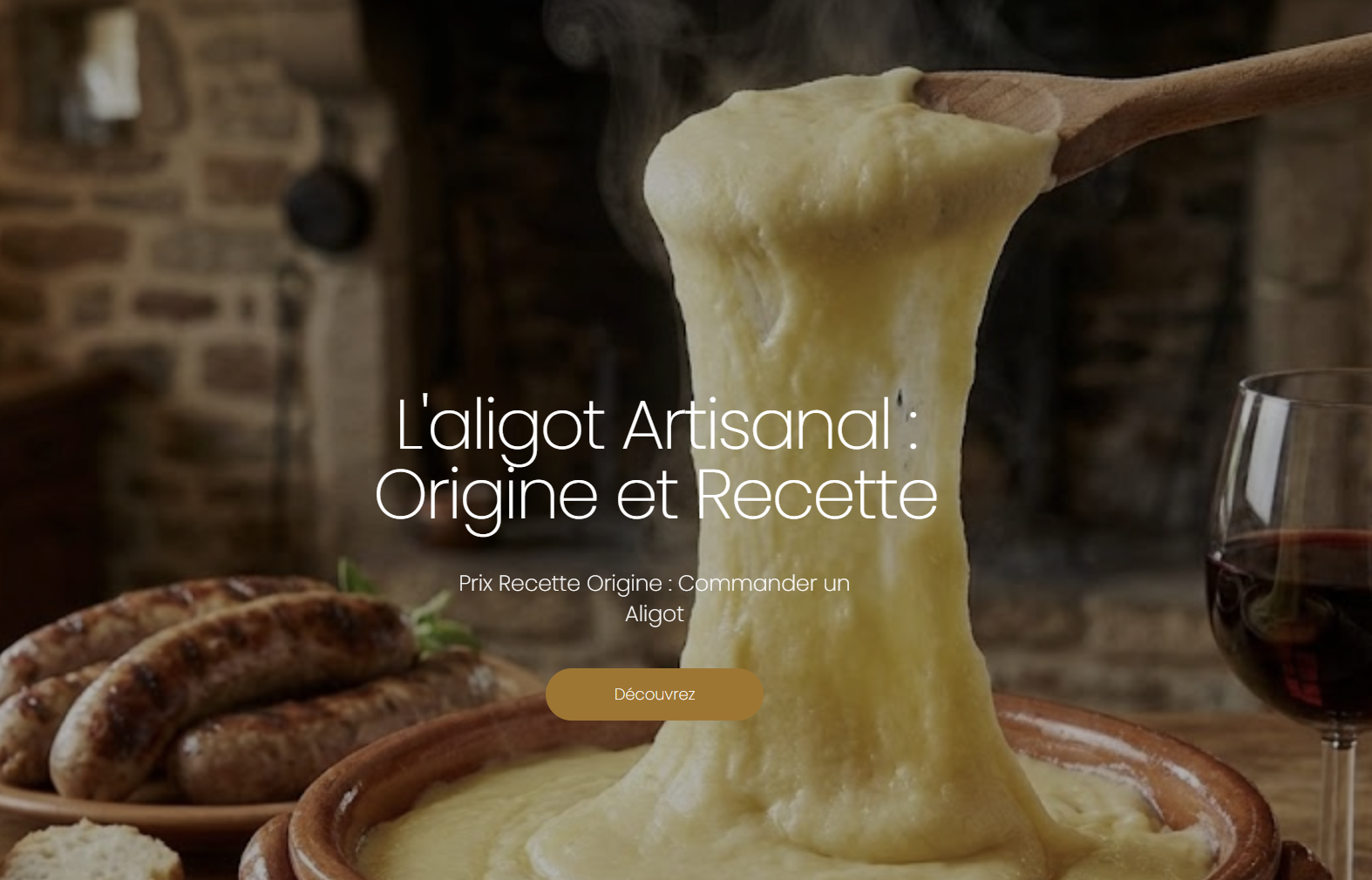 Capture du site officiel de ALIGOT.NET