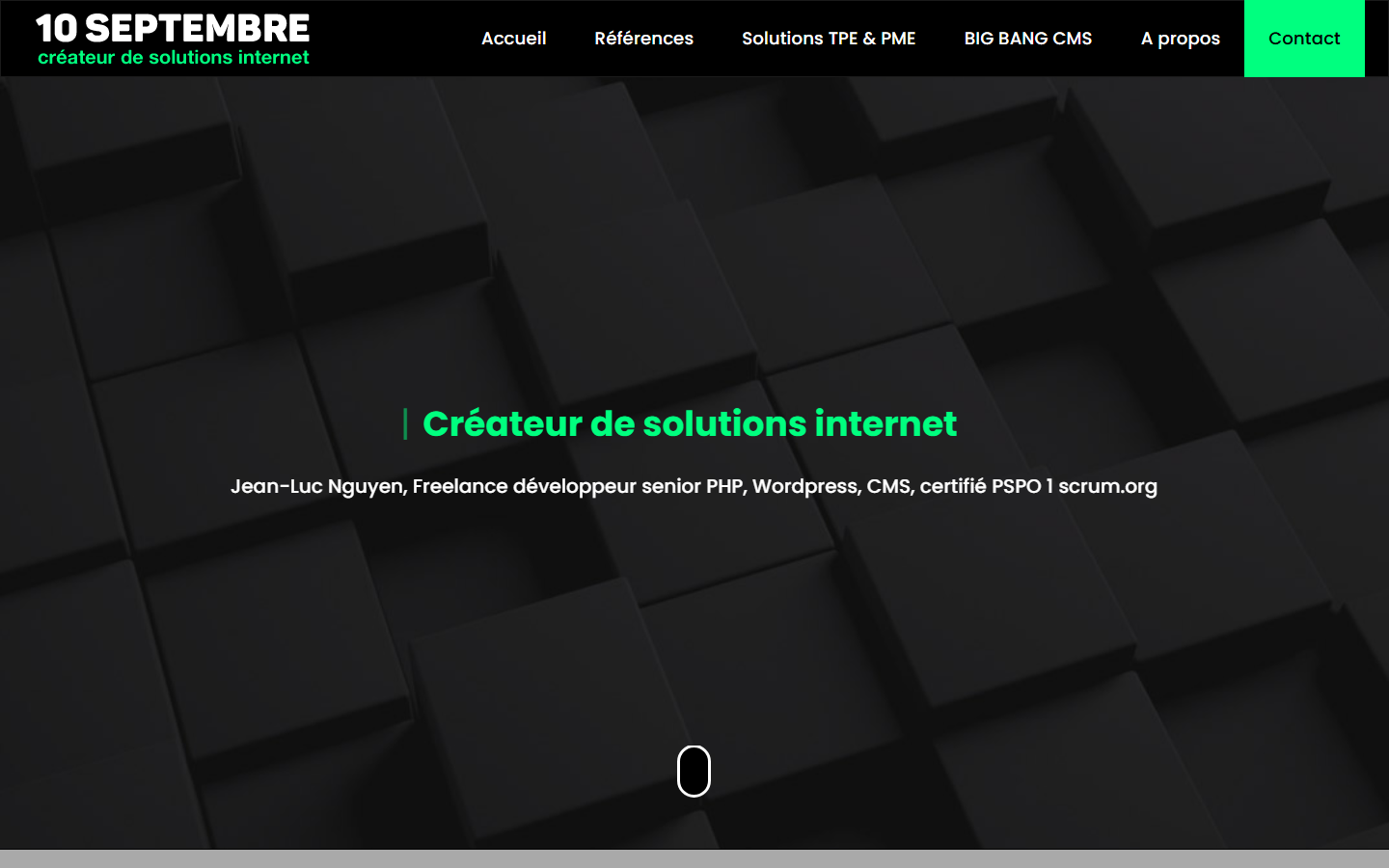 Aperçu du site de 10 septembre