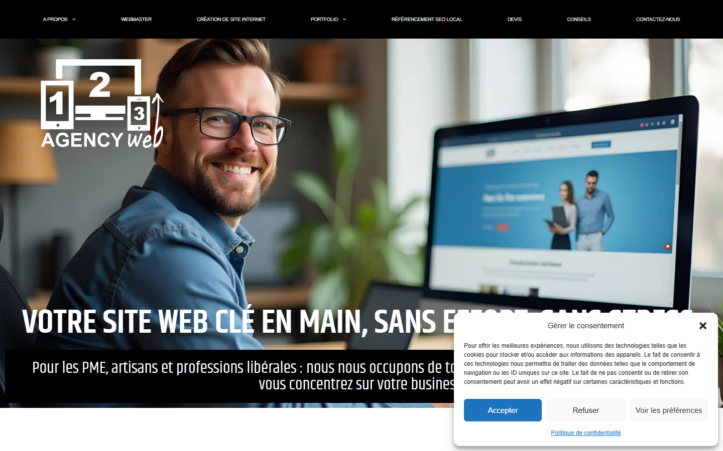 Aperçu du site de 123 AGENCY WEB