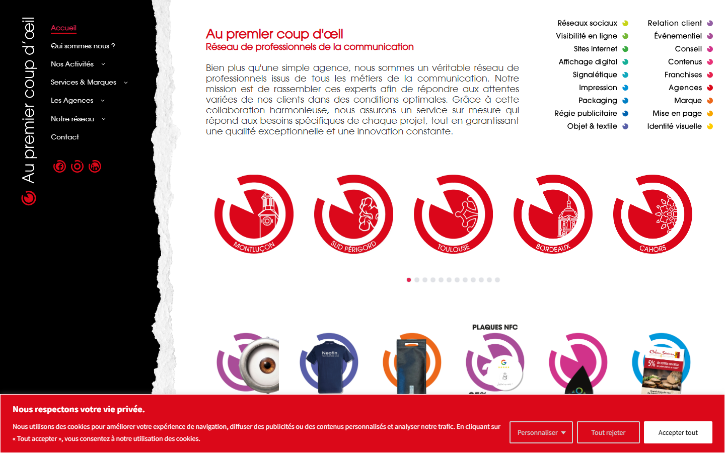 Aperçu du site de Au Premier Coup d'œil