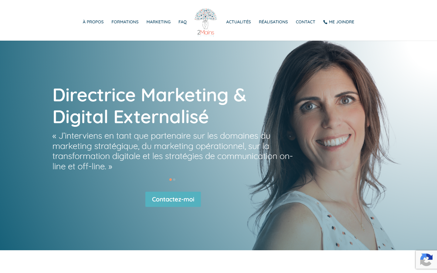 Aperçu du site de 2MAINS MARKETING