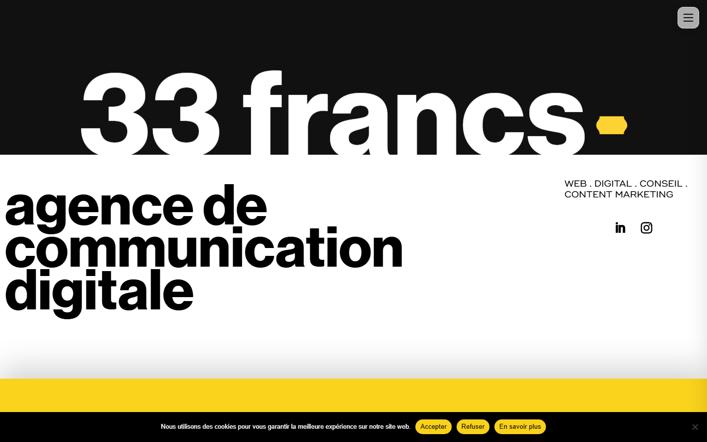 Aperçu du site de 33 FRANCS