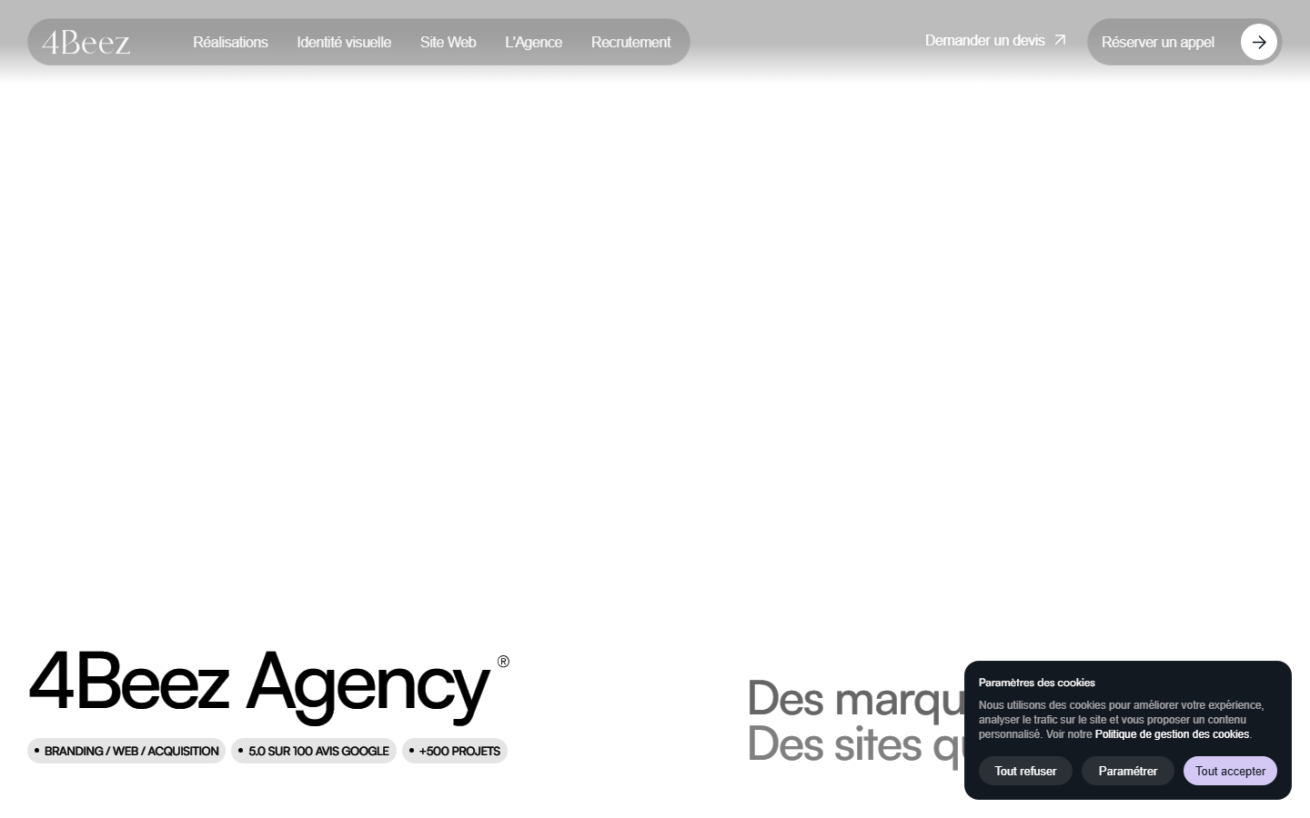 Aperçu du site de 4BEEZ