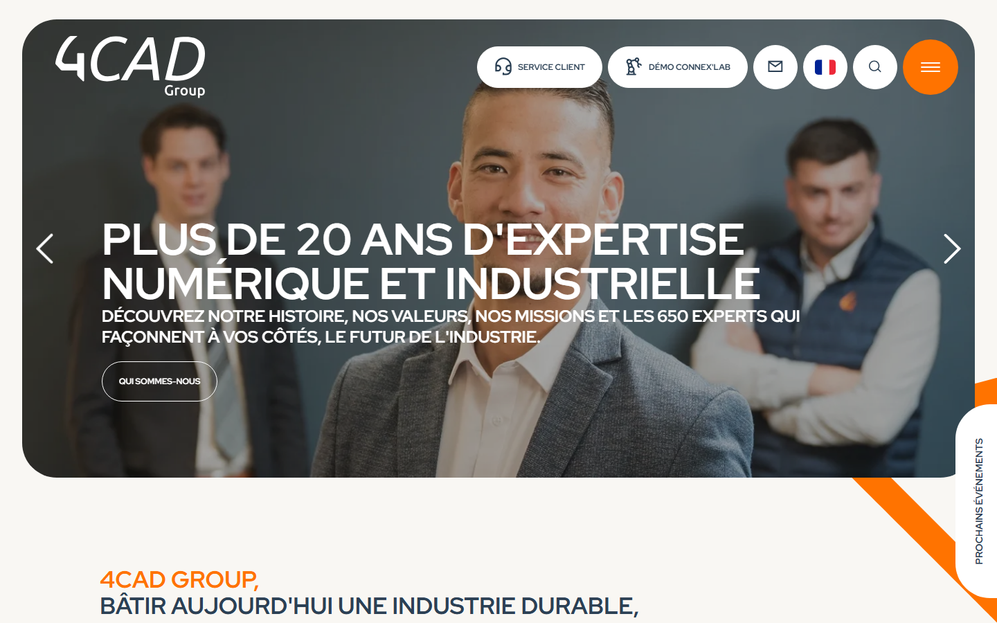 Aperçu du site de 4 CAD PLM