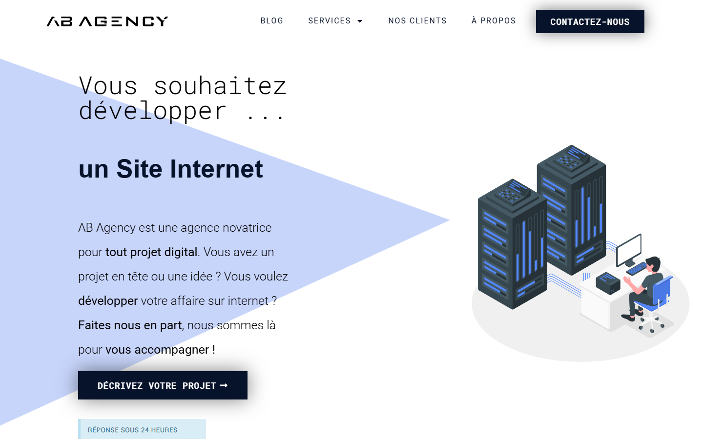 Aperçu du site de AB AGENCY
