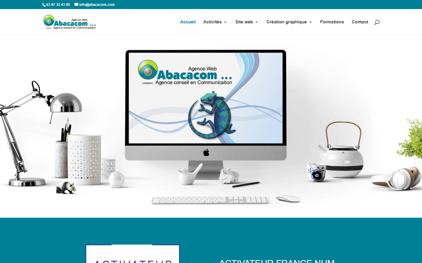 Aperçu du site de ABACACOM