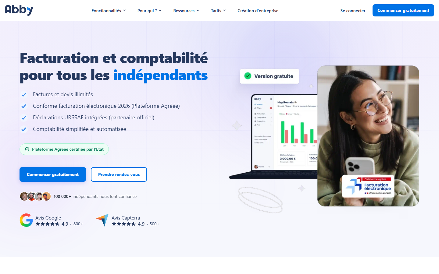 Aperçu du site de ABBY