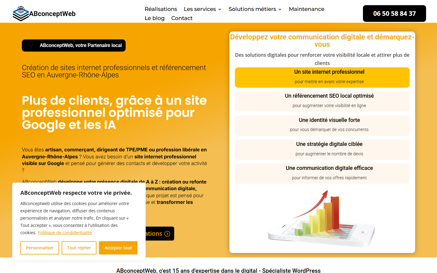 Aperçu du site de ABCONCEPTWEB
