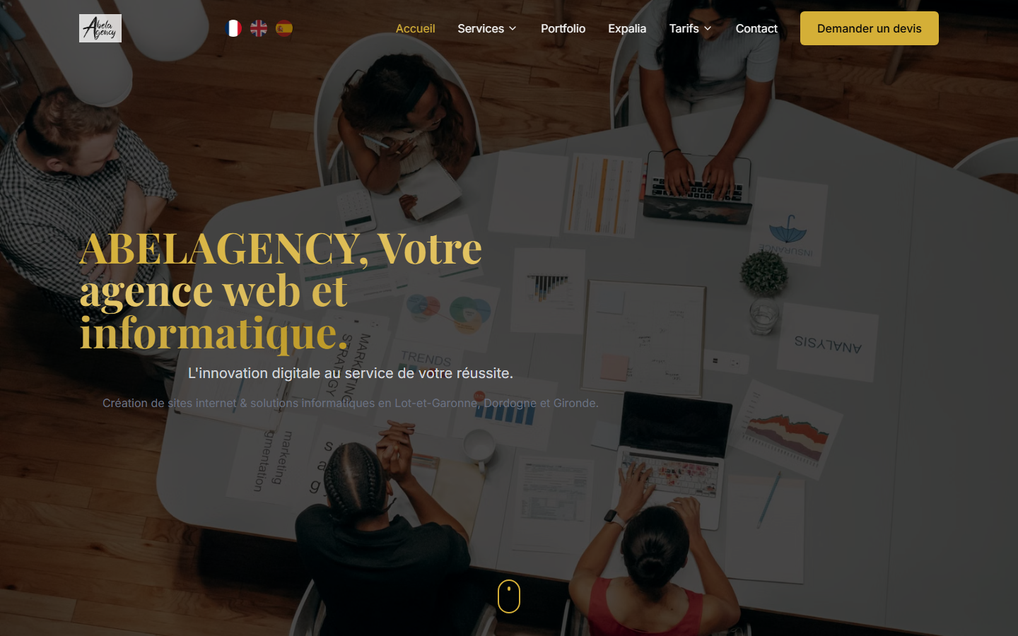 Aperçu du site de ABELAGENCY