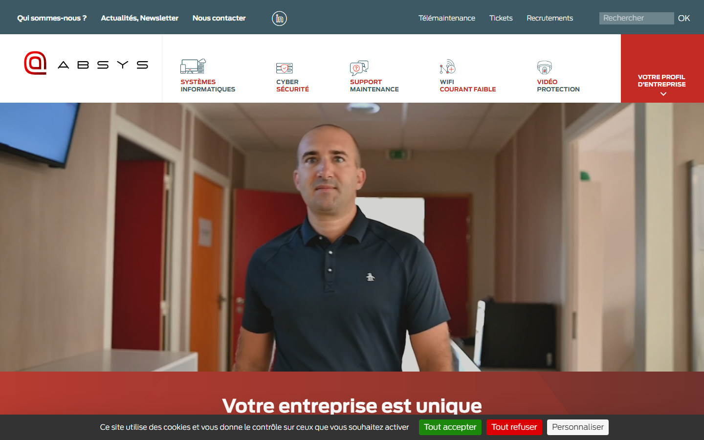 Aperçu du site de ABSYS