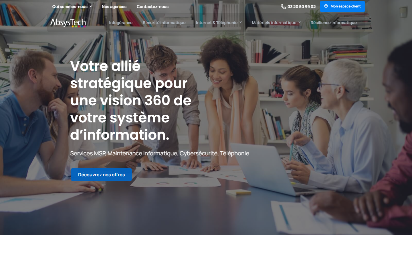 Aperçu du site de ABSYSTECH
