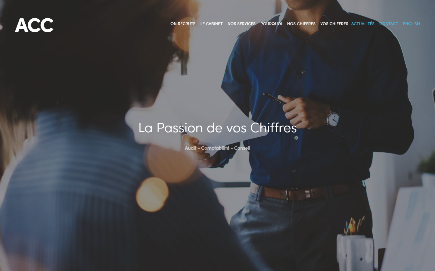 Aperçu du site de ACC