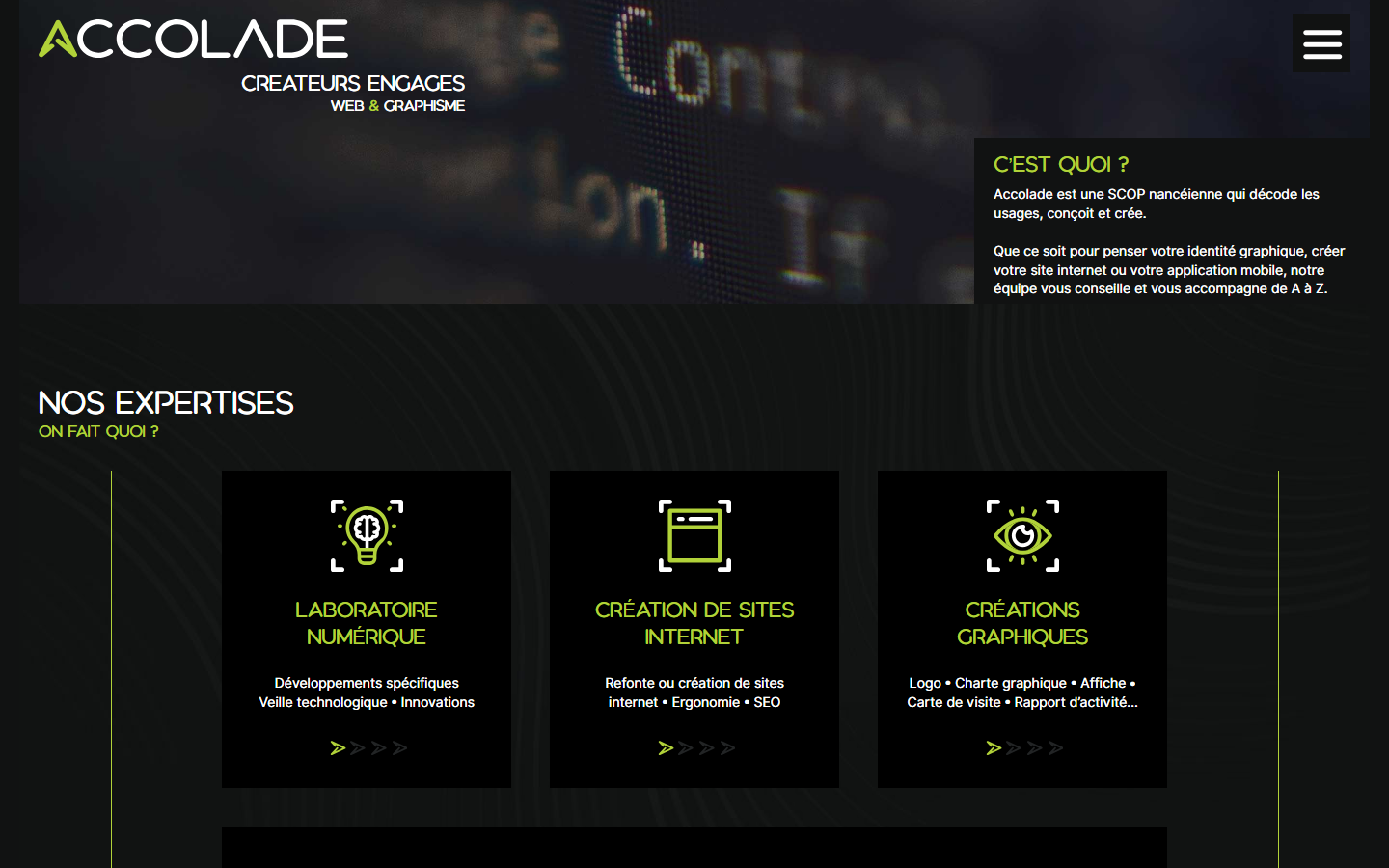 Aperçu du site de ACCOLADE