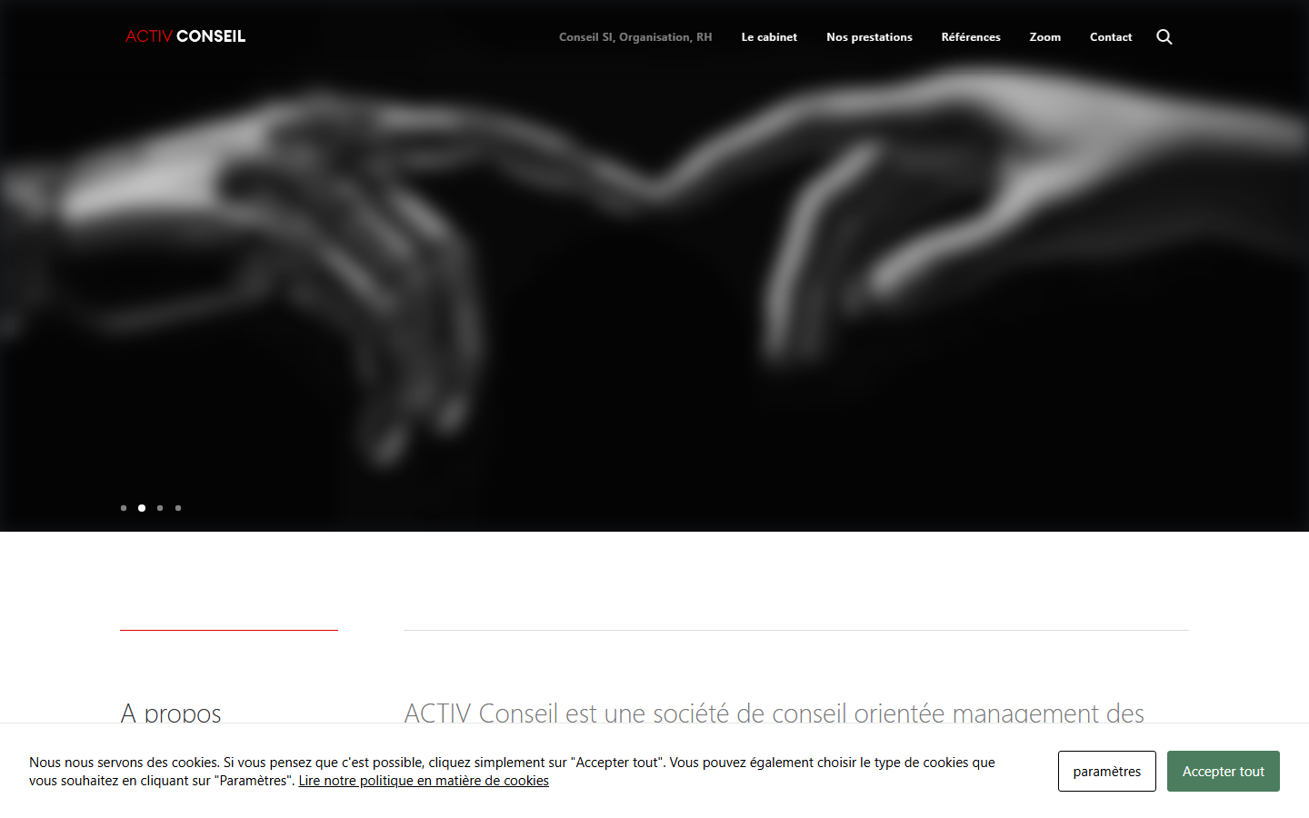 Aperçu du site de ACTIV CONSEIL