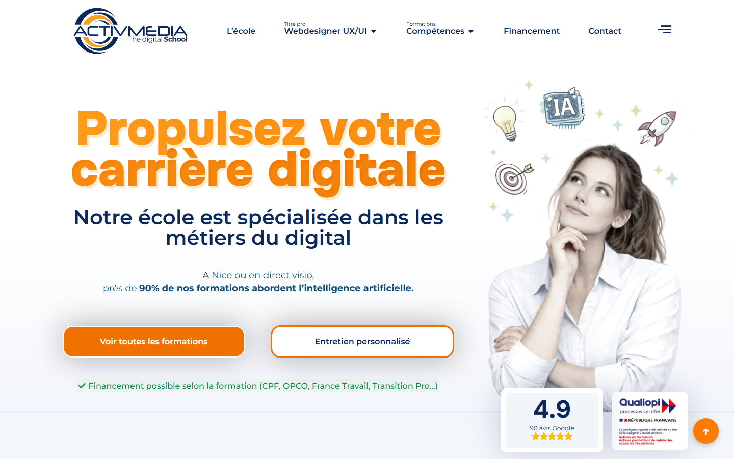 Aperçu du site de ACTIVMEDIA GLOBAL SYNERGY