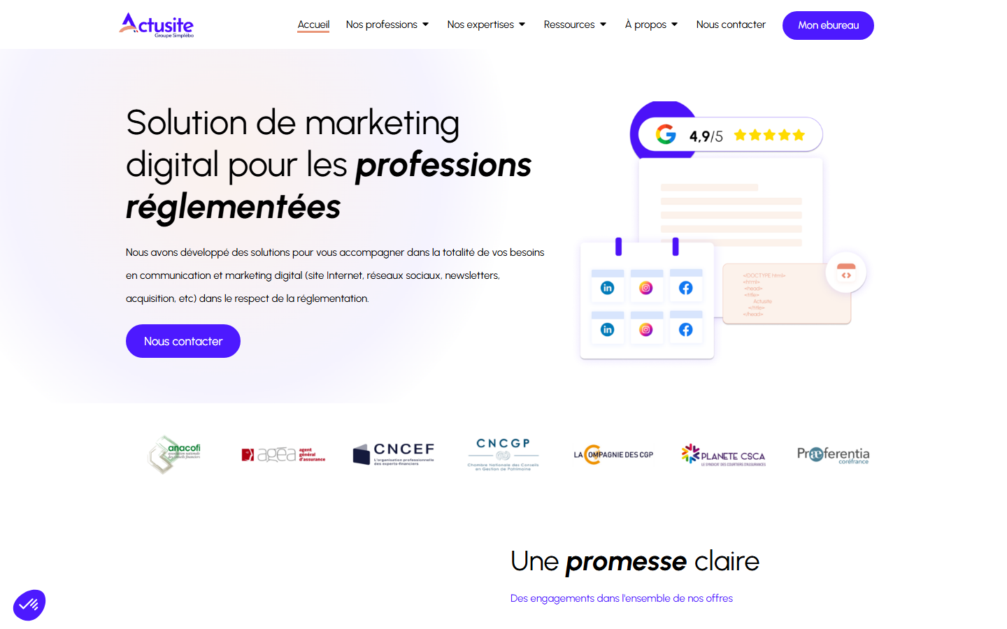 Aperçu du site de ACTUSITE.FR