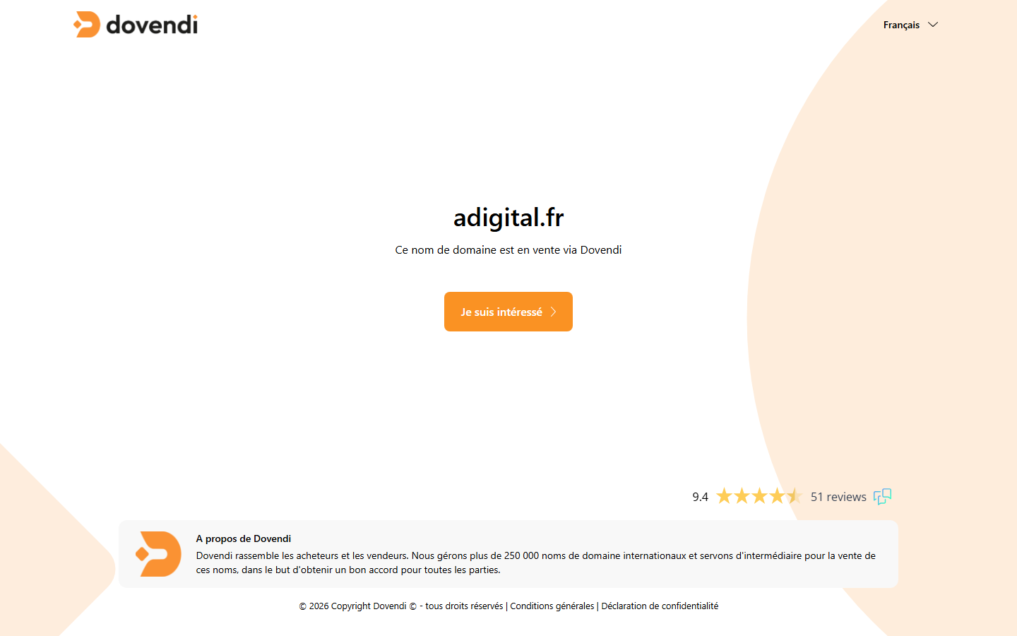 Aperçu du site de ADigital