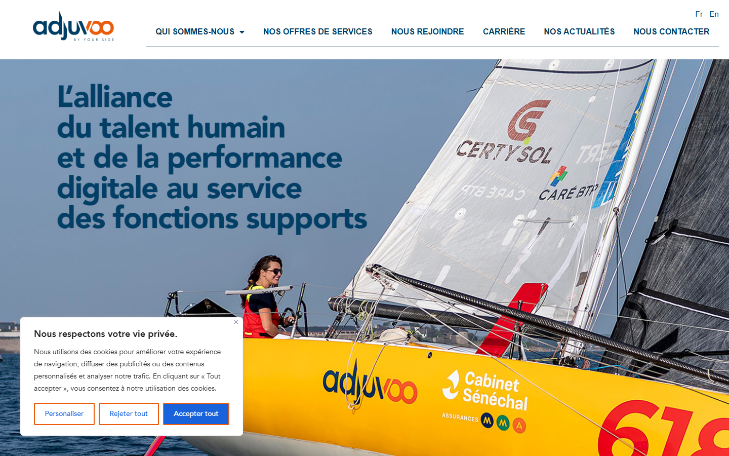 Aperçu du site de ADJUVOO