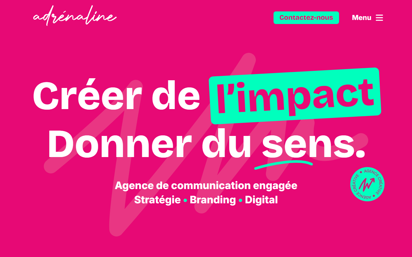 Aperçu du site de ADRENALINE