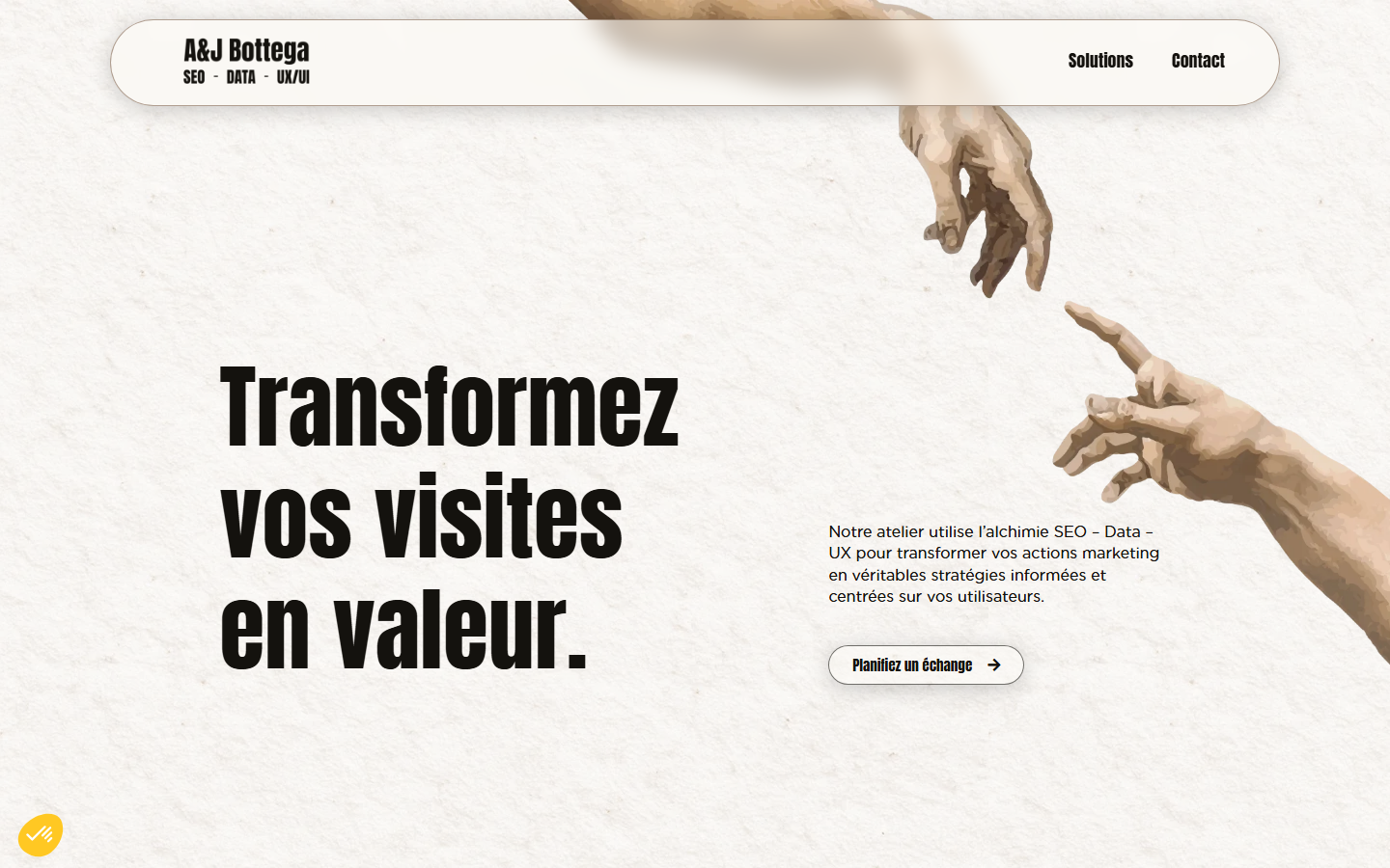 Aperçu du site de Adrien & Jessica