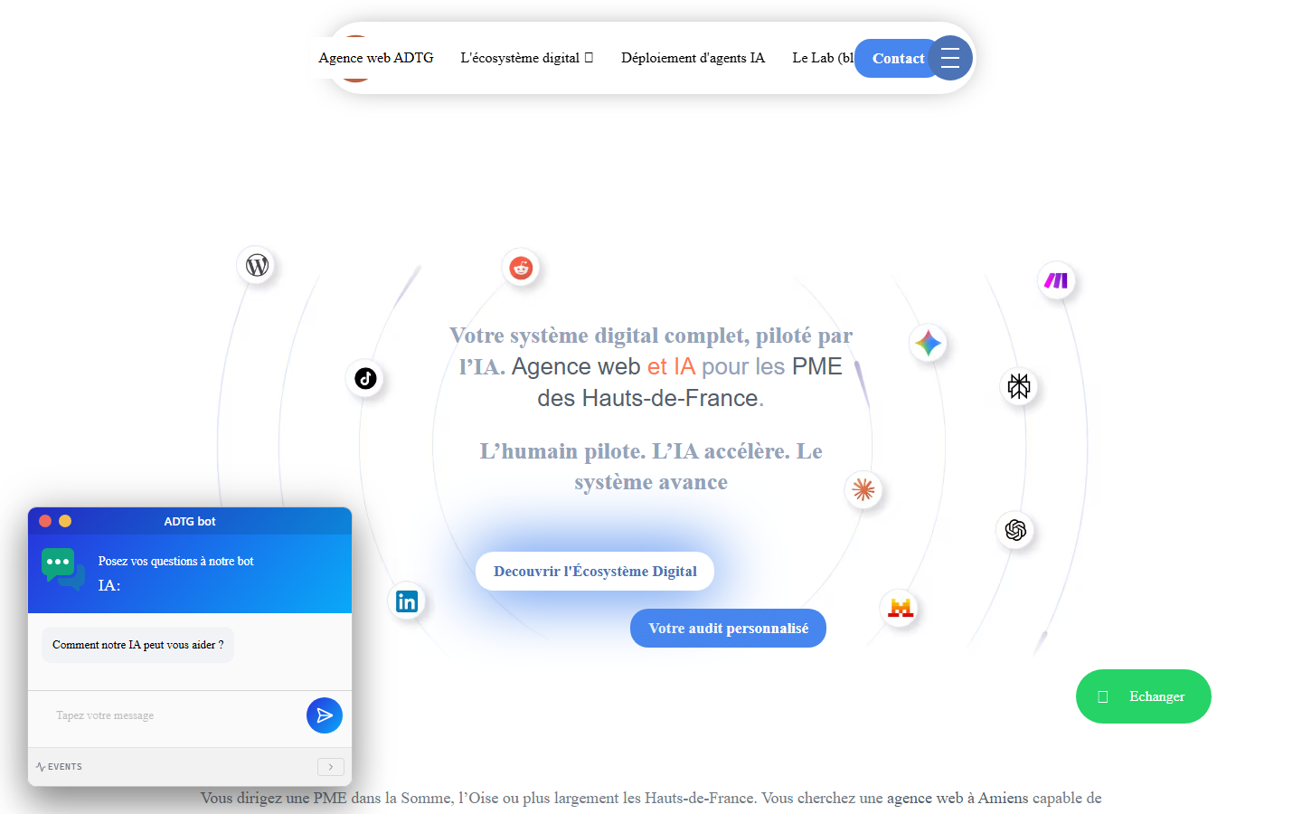 Aperçu du site de ADTG STUDIO