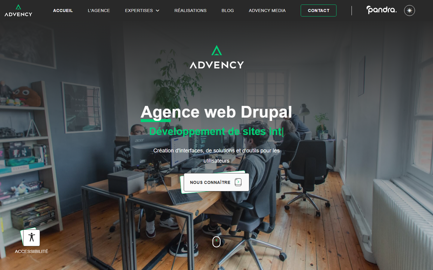 Aperçu du site de ADVENCY
