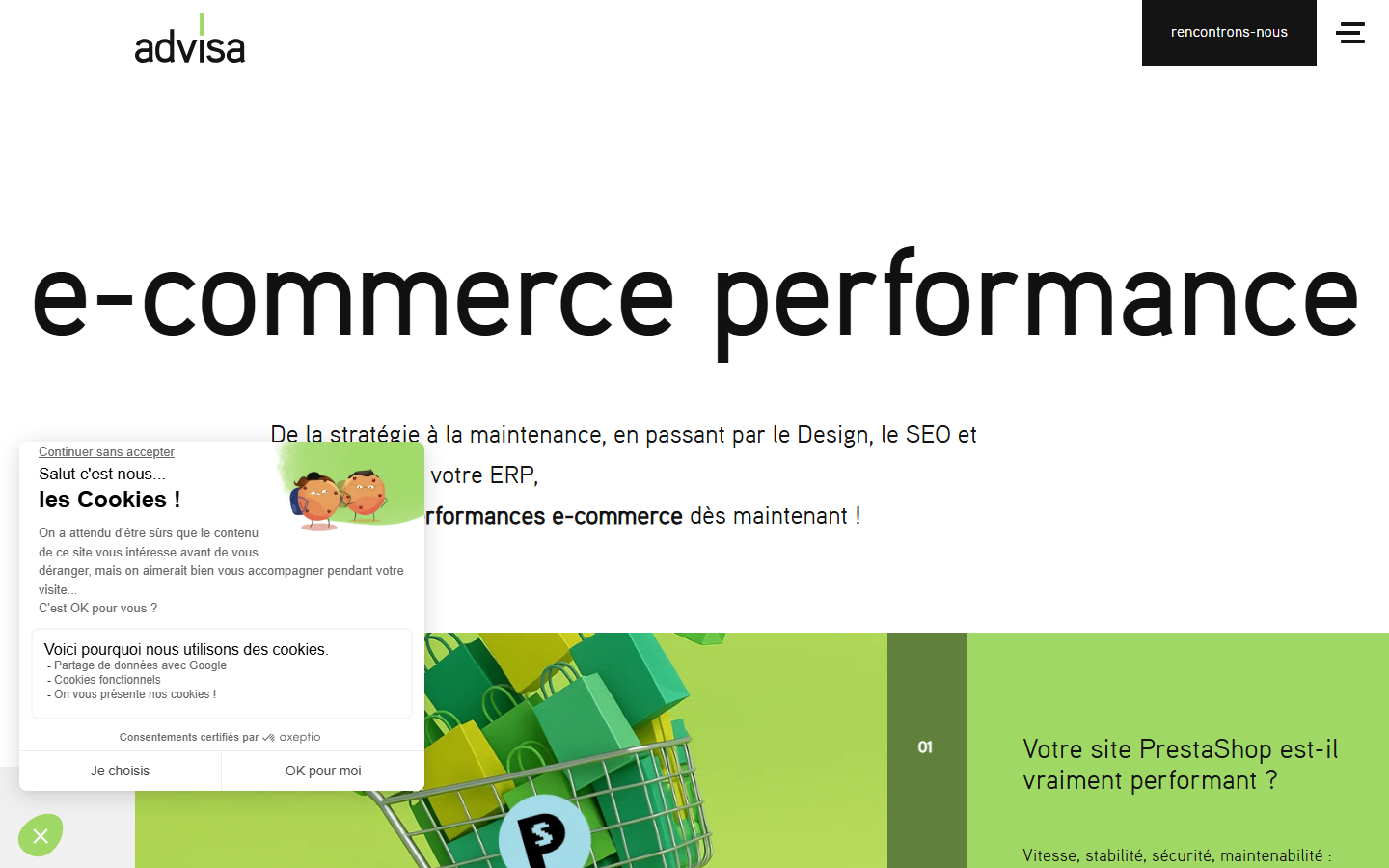 Aperçu du site de ADVISA