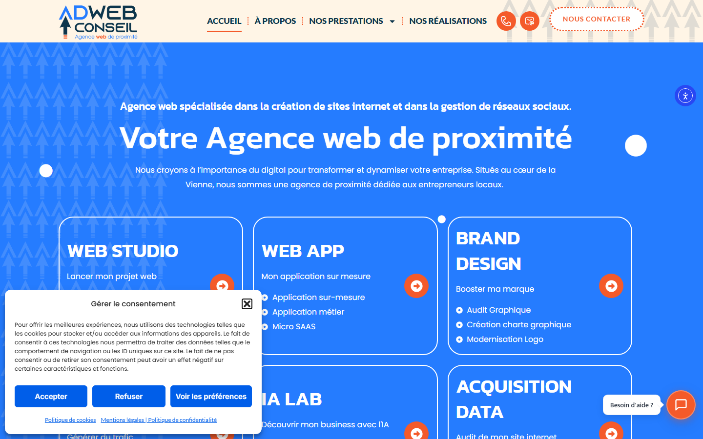 Aperçu du site de SARL ADWEB CONSEIL