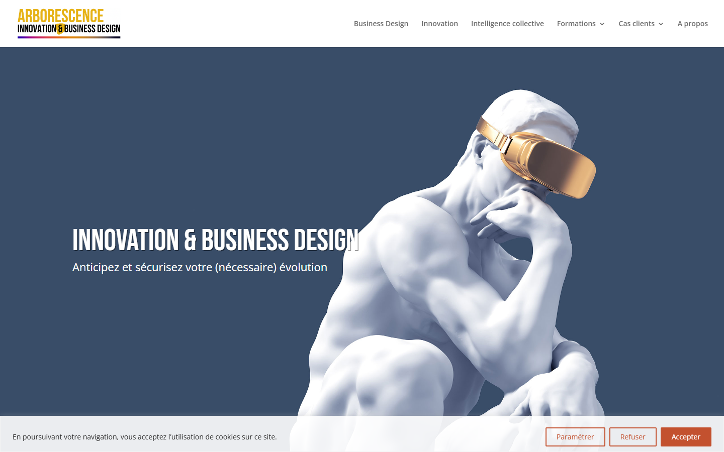 Aperçu du site de Agence Arborescence