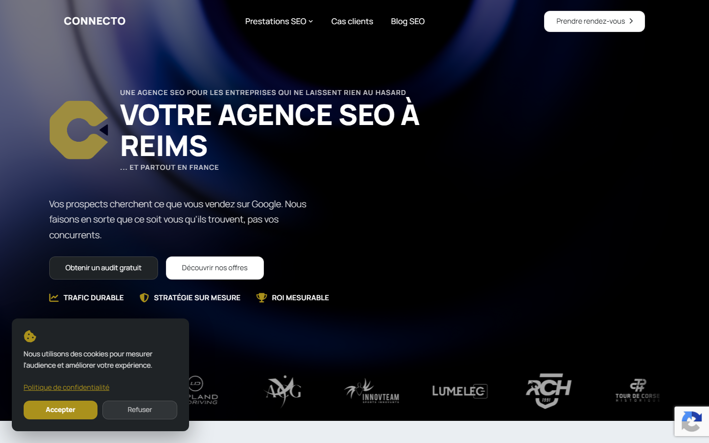 Aperçu du site de CONNECTO