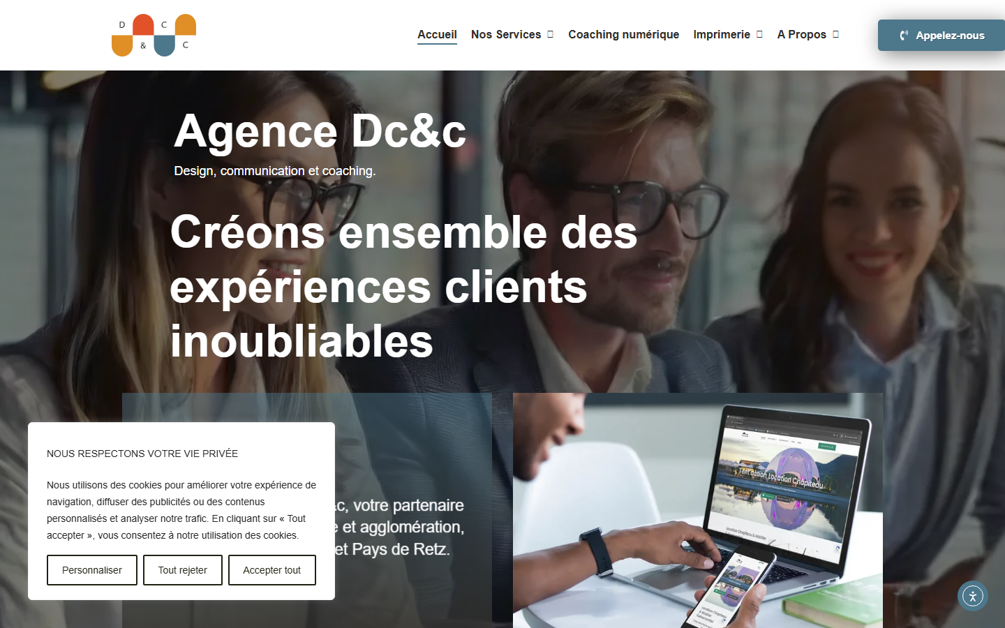 Aperçu du site de AGENCE DC&C