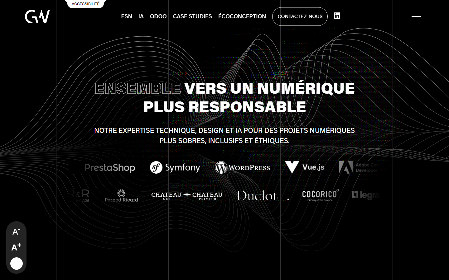 Aperçu du site de AGENCE GW