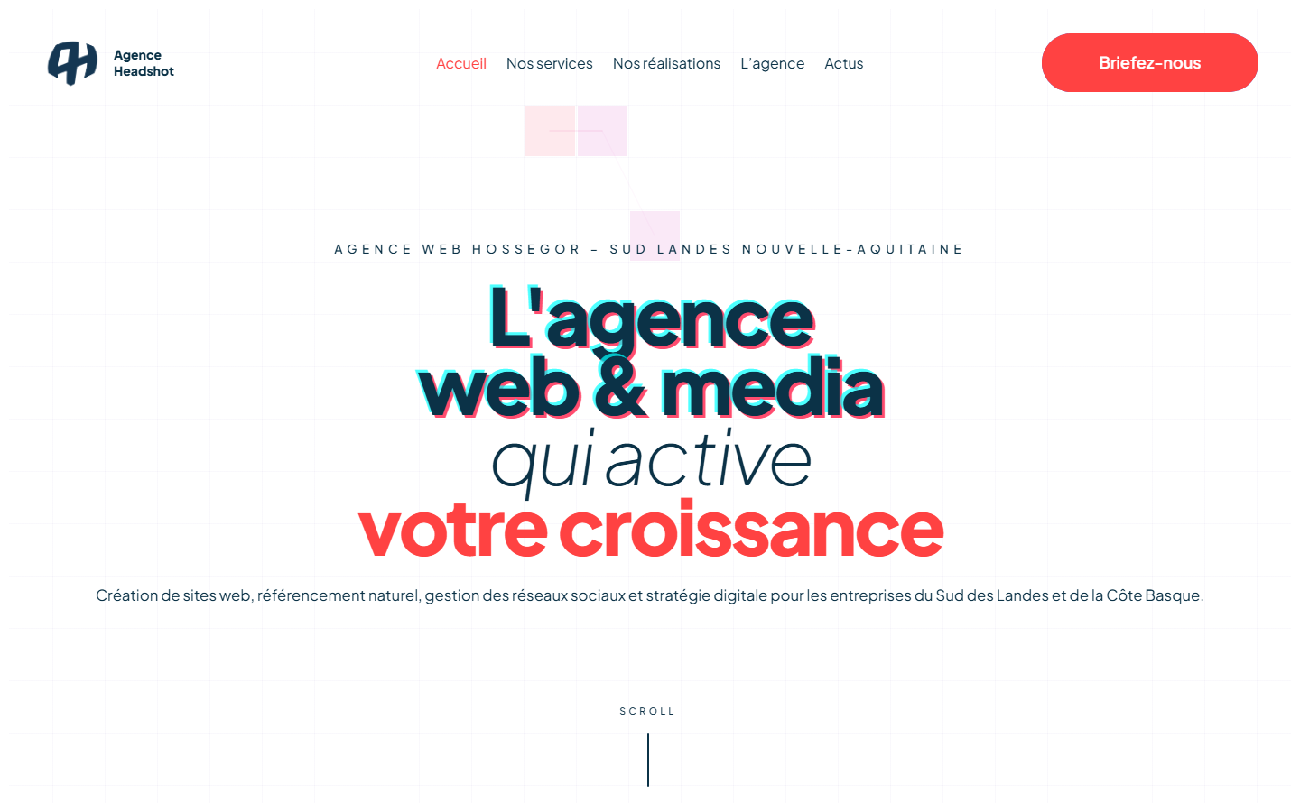 Aperçu du site de AGENCE HEADSHOT