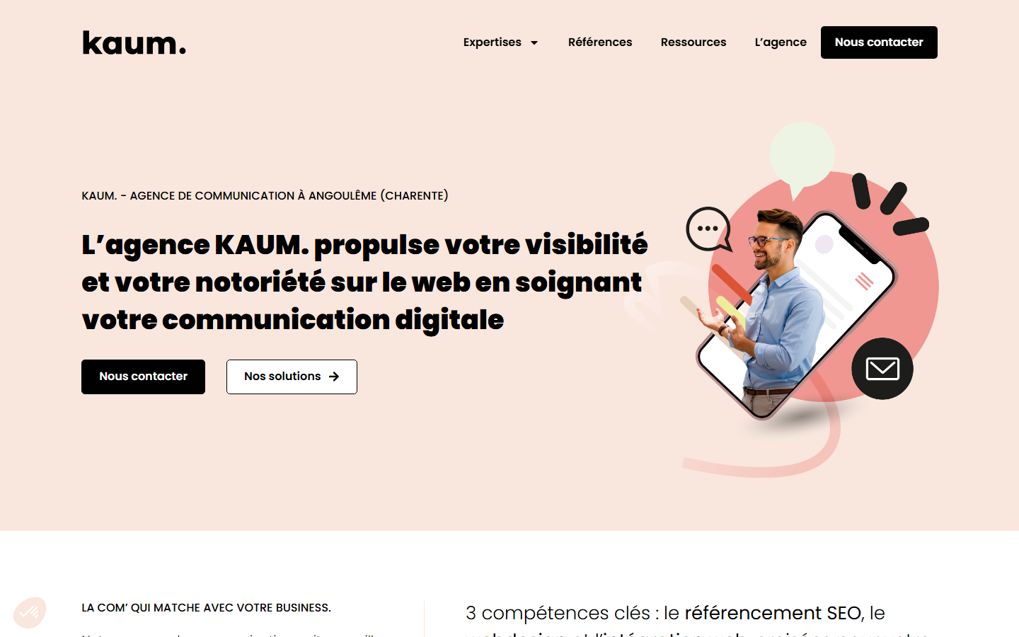 Aperçu du site de KAUM.