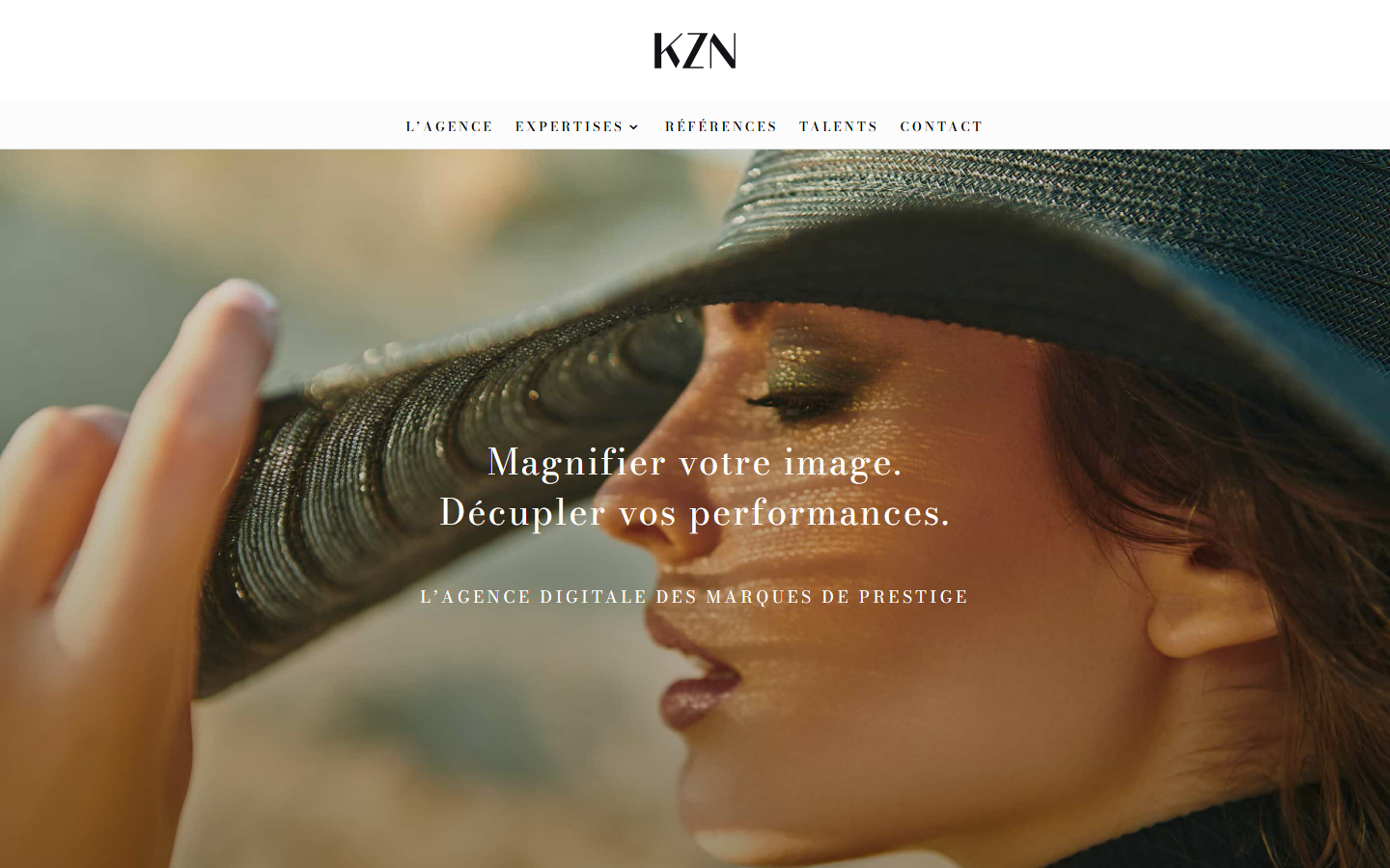 Aperçu du site de Agence KZN