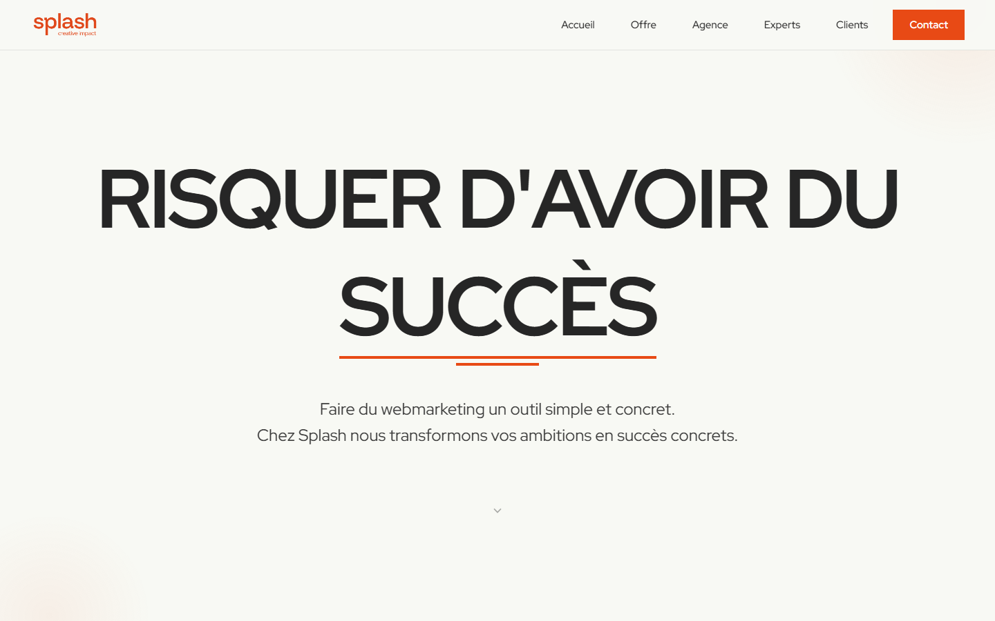 Aperçu du site de AGENCE SPLASH