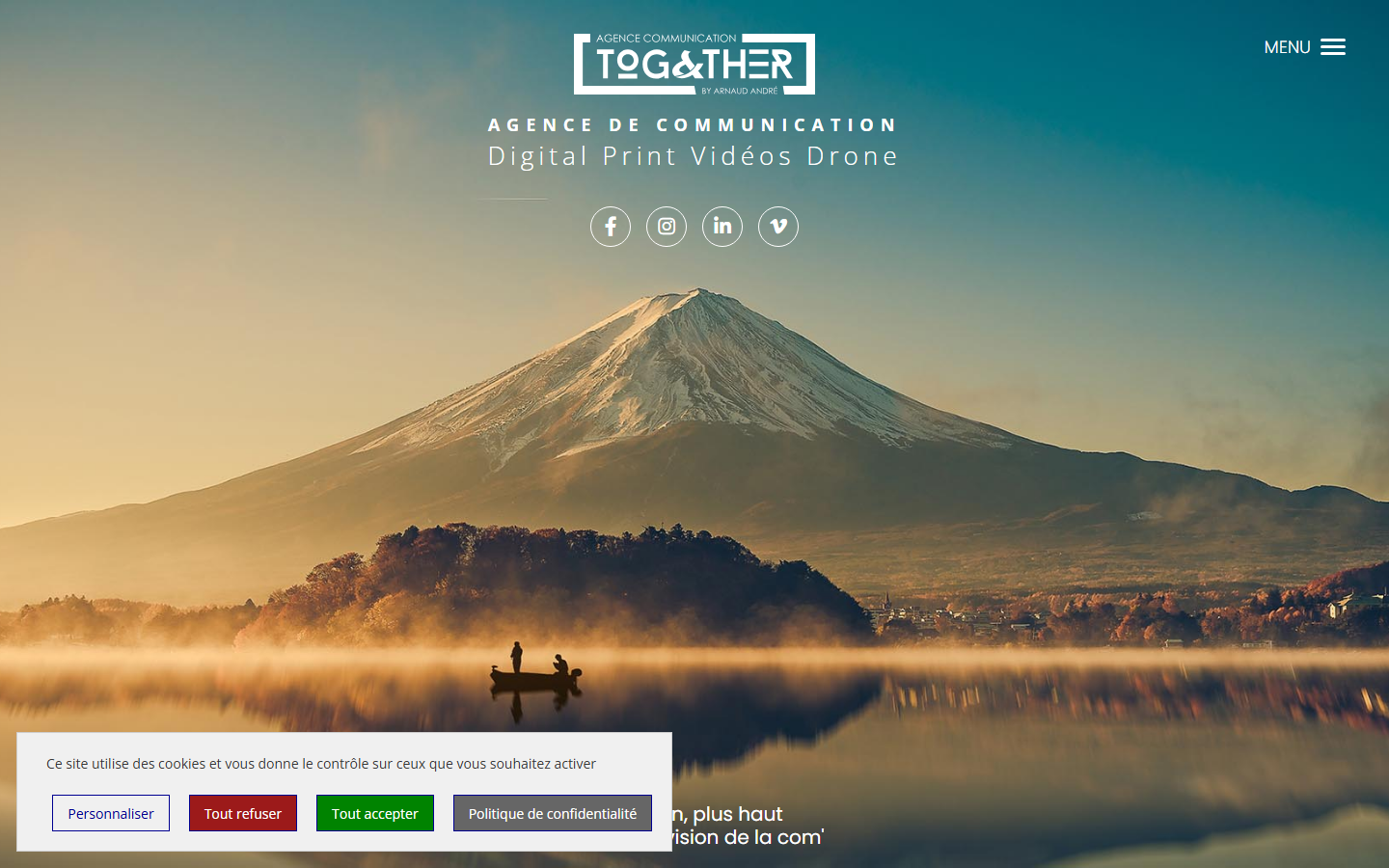 Aperçu du site de Agence Together