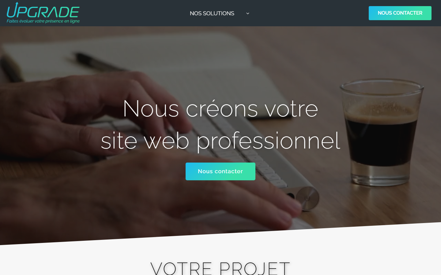 Aperçu du site de Agence Web Upgrade