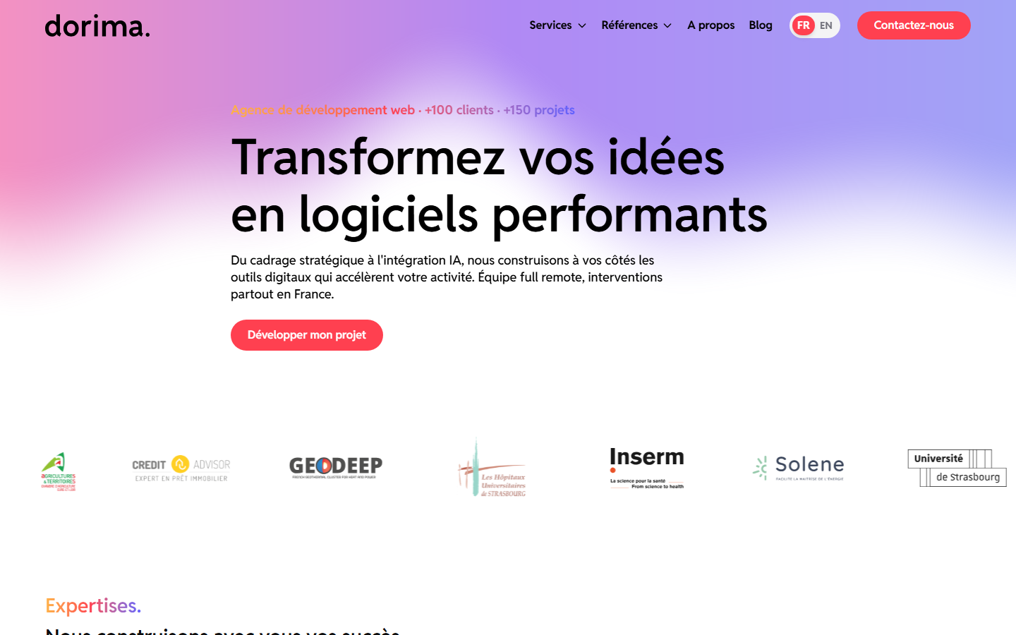 Aperçu du site de AGENCE DEBORD EURL