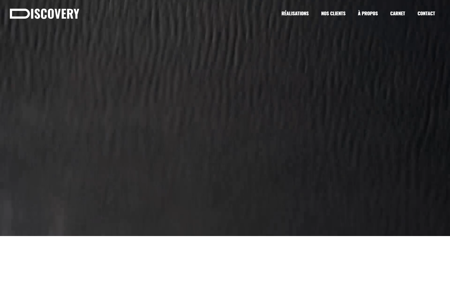 Aperçu du site de Agence Discovery