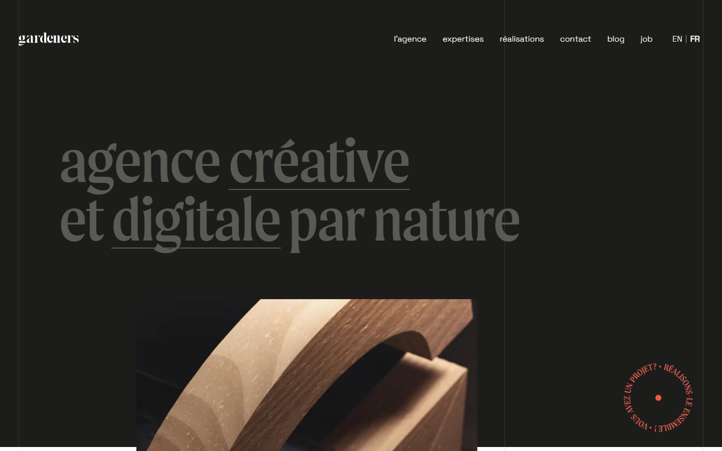 Aperçu du site de AGENCE GARDENERS