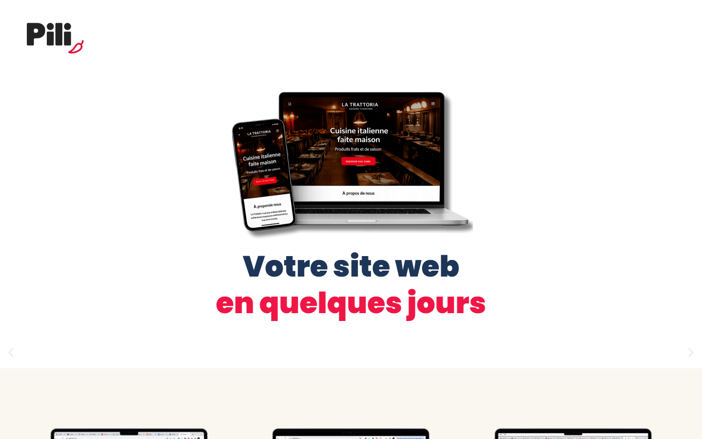 Aperçu du site de AGENCE PILI