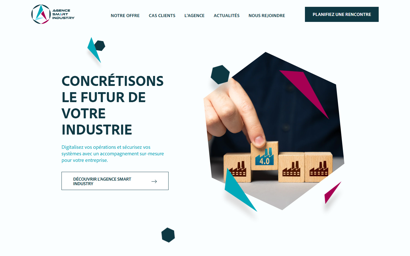 Aperçu du site de AGENCE SMART INDUSTRY