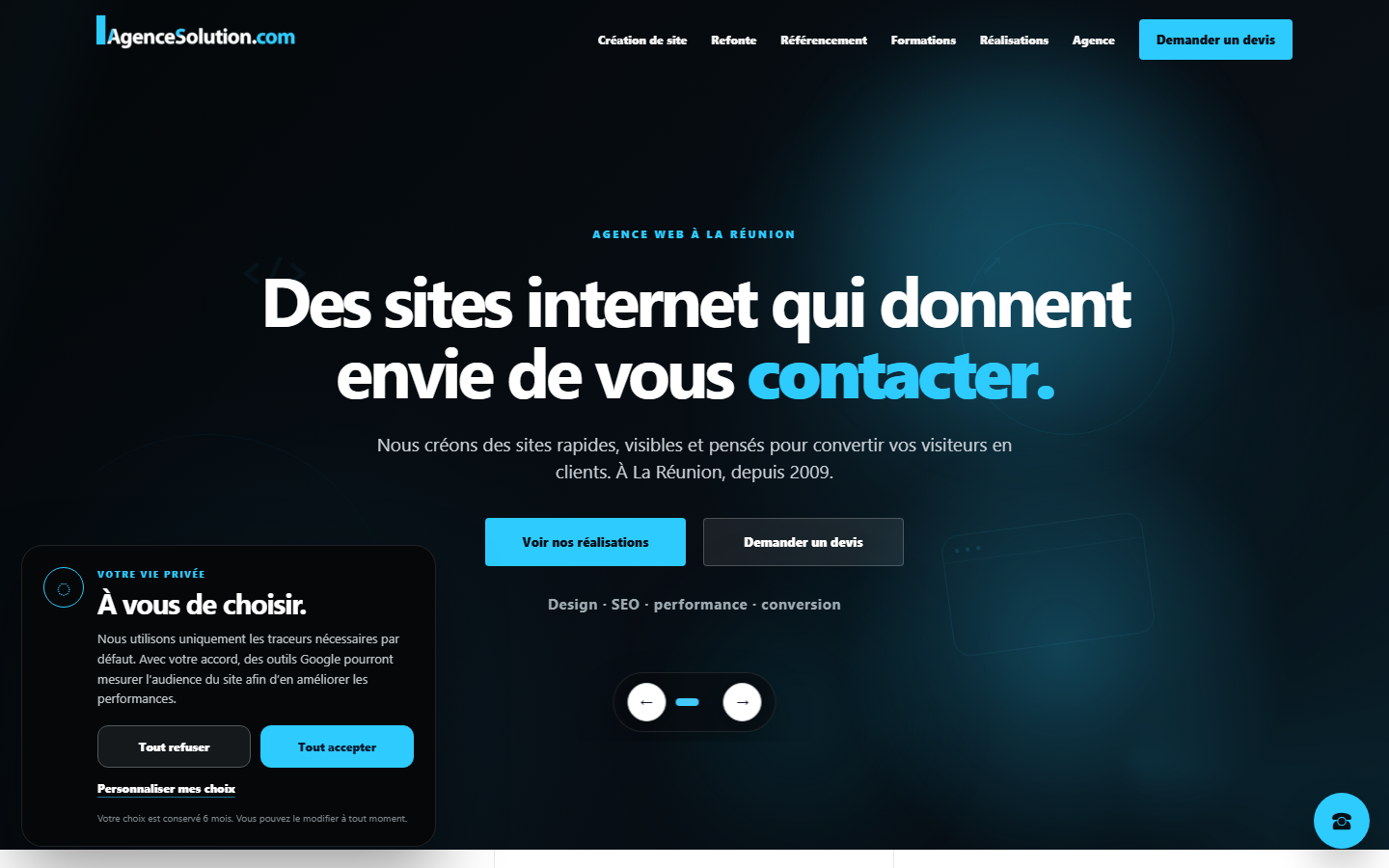 Aperçu du site de AgenceSolution.com