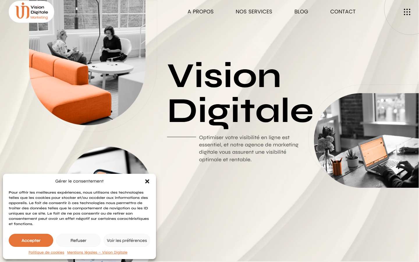 Aperçu du site de Agence Vision Digitale