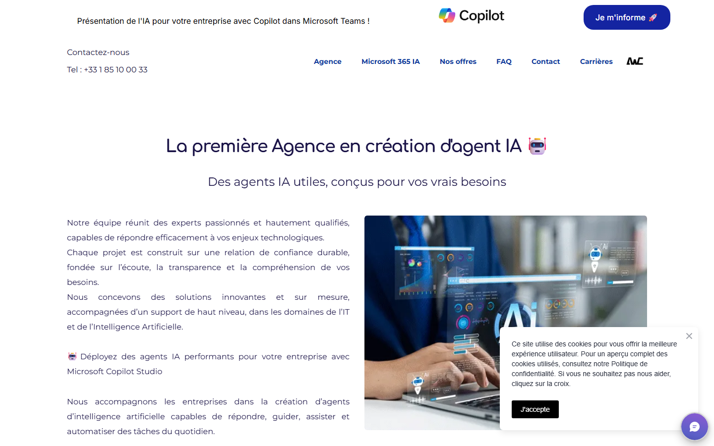 Aperçu du site de Agence web conseil
