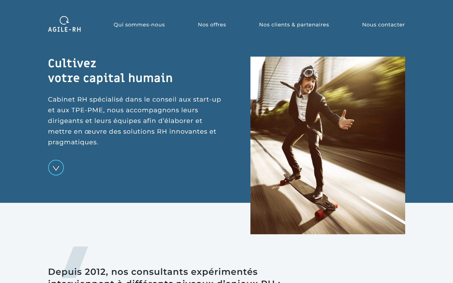 Aperçu du site de AGILE RH FRANCE