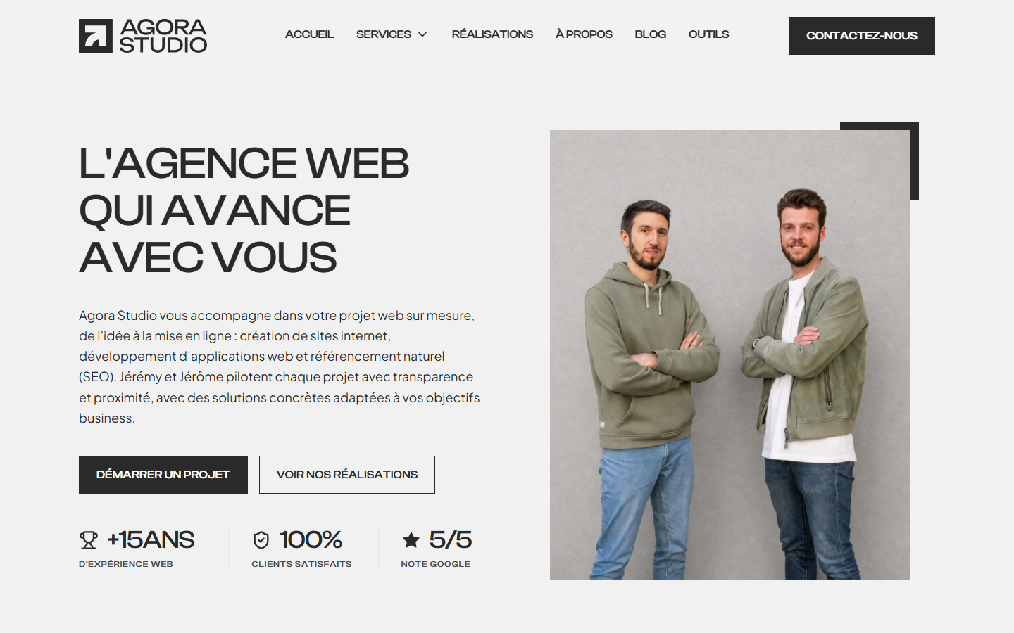 Aperçu du site de AGORA STUDIO