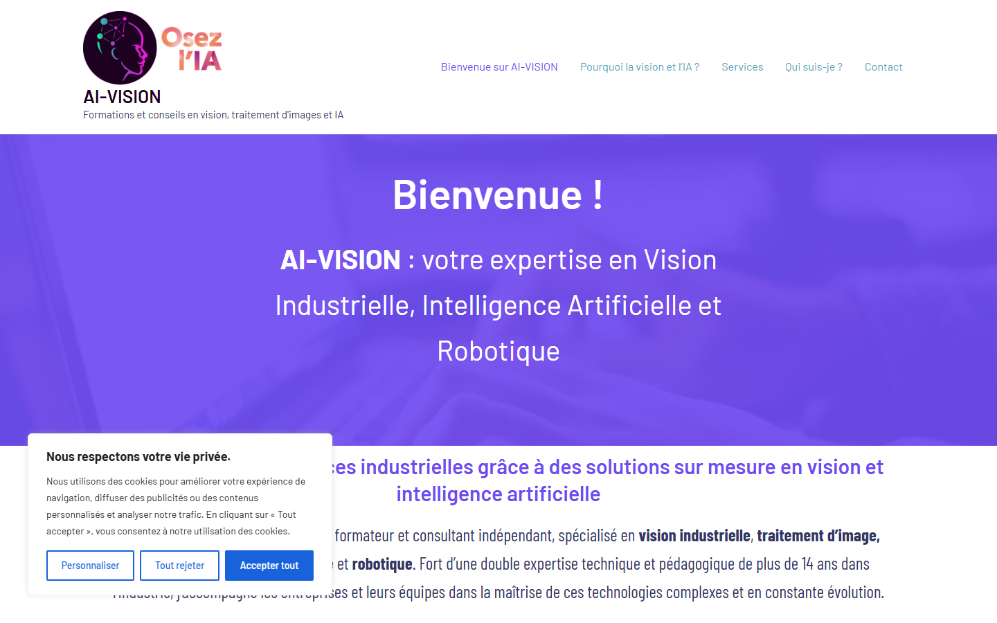 Aperçu du site de Boris Bocquet EI